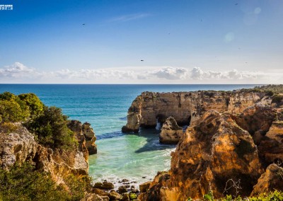 Algarve Portugal Marinha beach cliffs