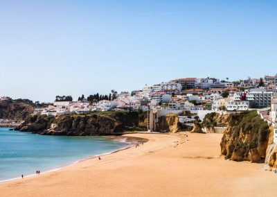 albufeira algarve portugal city town beach europe atlantic