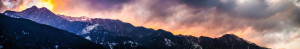 snow Dali China Sunset Malong Mountian Yunnan