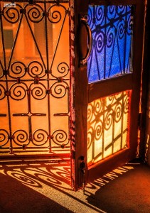 Berber Kasbah Window Sun in Morocco Africa