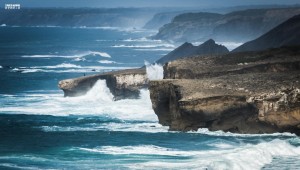 Waves Cliffs Portugal West Coast Atlantic Beach