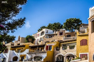 Spain Mallorca Mediterranean Architecture Europe Colored Villas